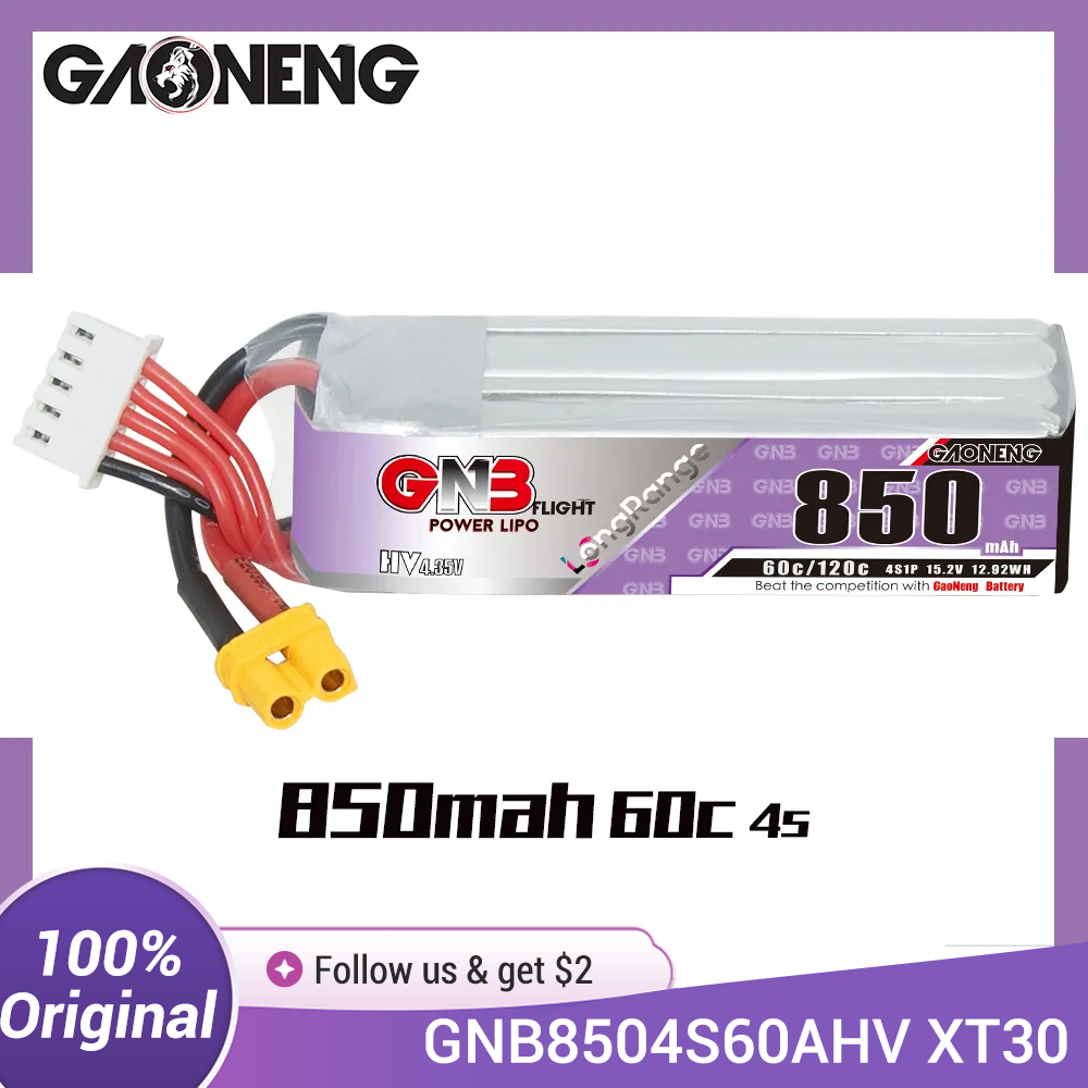 Drone Battery 3S - GAONENG GNB LiPo batería 850mAh 4S