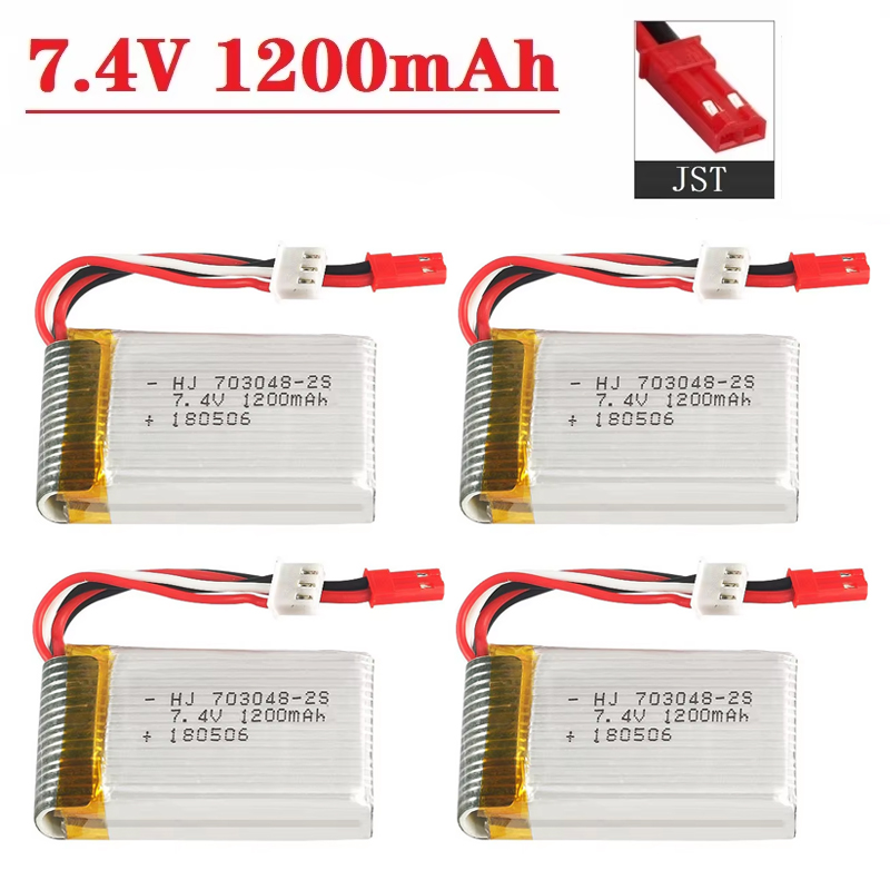 Drone Battery Connector - Batería Lipo 2S 7.4V 1200mAh 703048
