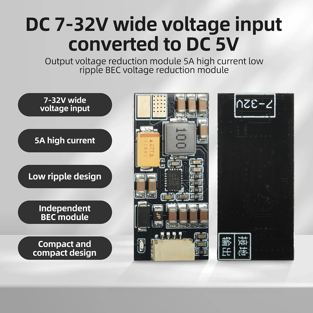 Drone Battery High Voltage - Mini Servo RC Drone, Convertidor Reductor