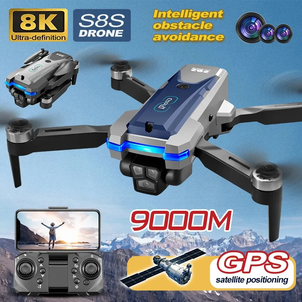 Drone Battery Box - Dron plegable S8S con GPS, 5G,