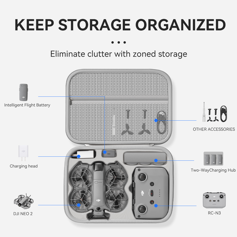 XFJI-Bolsa organizadora de via - Drone Battery Bag reseña y precio