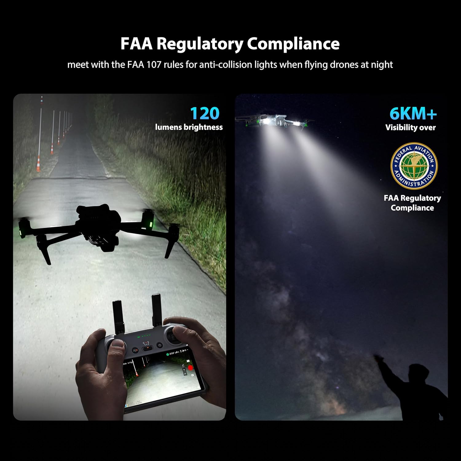 STARTRC Drone luz estroboscópi - Drone Battery Bag reseña y precio