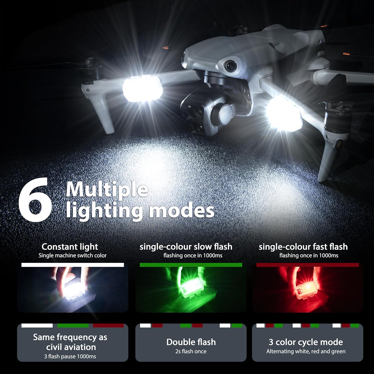 STARTRC Drone luz estroboscópi - Drone Battery Bag reseña y precio