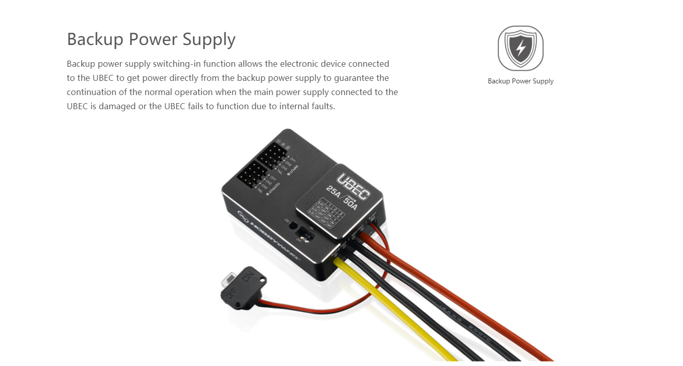 Hobbywing UBEC 25A 3-18S 10A 2 - Drone Battery High Voltage reseña y precio