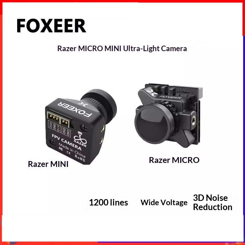 Cámara FPV FOXEER Razer MICRO  - Drone Battery High Voltage reseña y precio