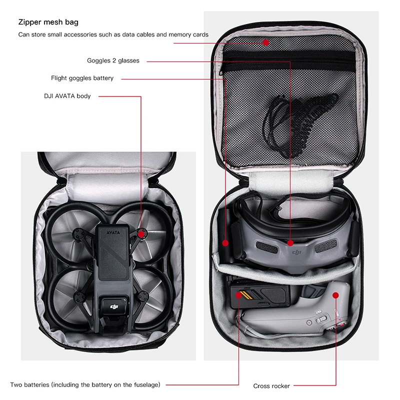 Estuche portátil, bolso espaci - Drone Battery Bag reseña y precio