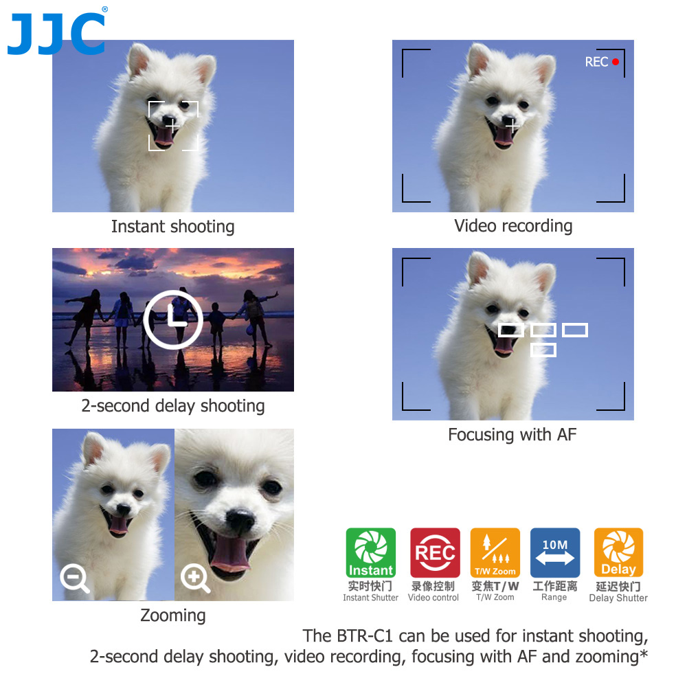 JJC BR-E1 Control remoto Bluet - Canon Camera Eos M50 Mark Ii reseña y precio