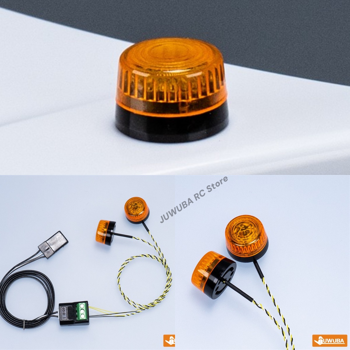 1/14 RC modelo LED luz girator - Drone Battery Alarm reseña y precio